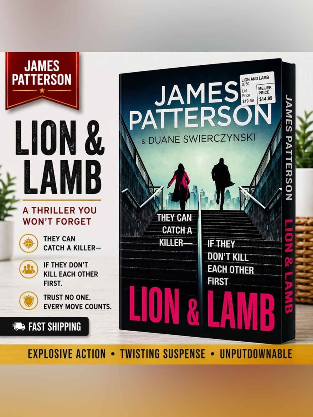 Lion & Lamb James Patterson Duane Swierczynski Thriller Paperback Book